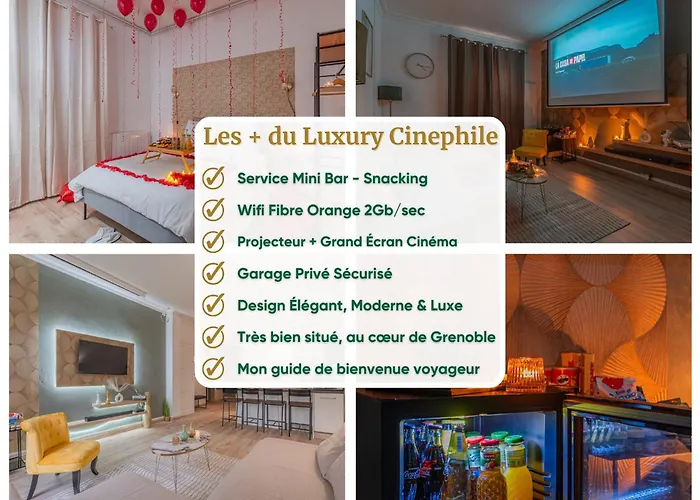 Luxury Cinephile - Netflix - 2 Balcons - Garage Prive - Minibar * Grenoble