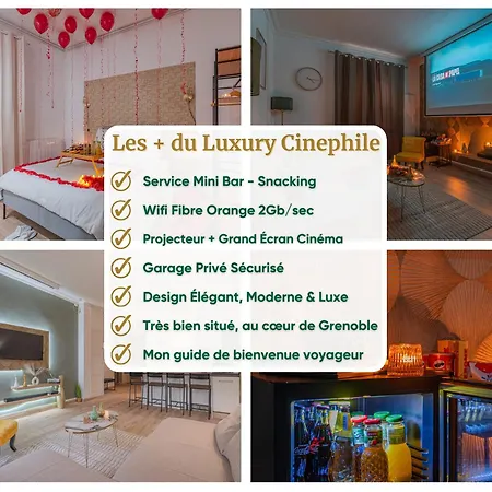 Luxury Cinephile - Netflix - 2 Balcons - Garage Privé - Minibar * Grenoble